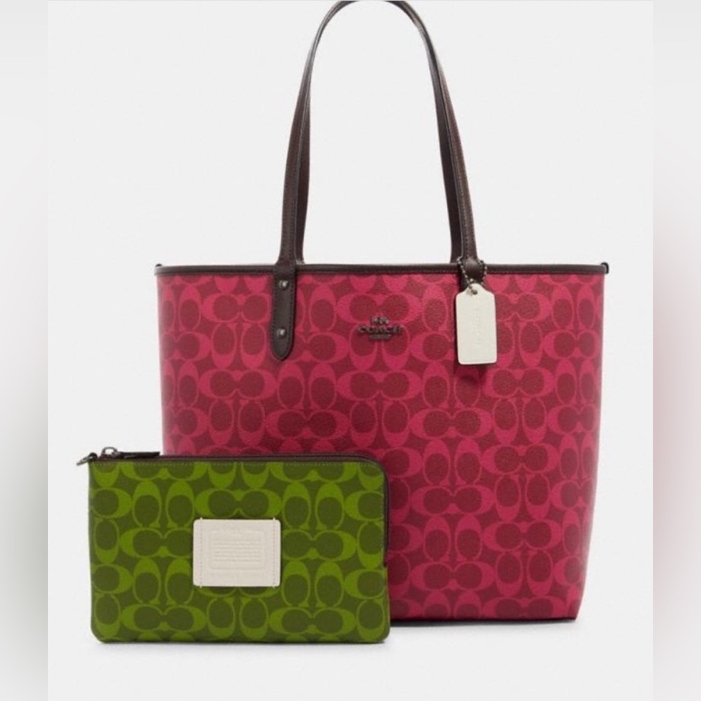 Coach Reversible Colorblock tote